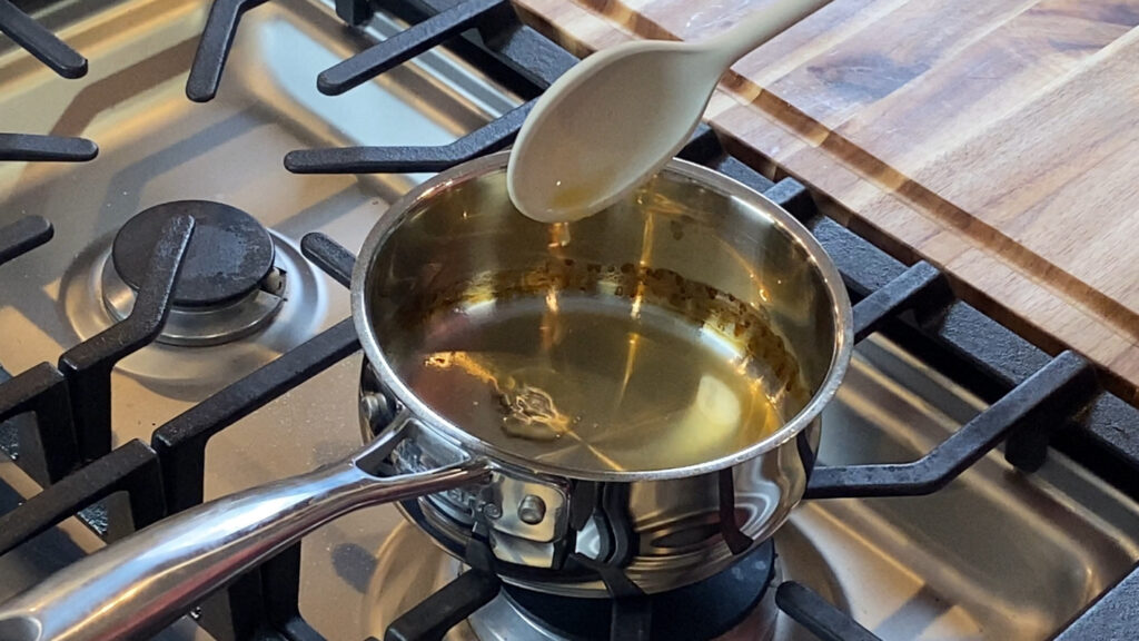 Lemon juice reducing.
