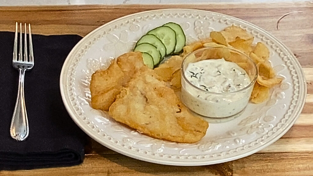 Beer-Battered Cod with Tartar Sauce